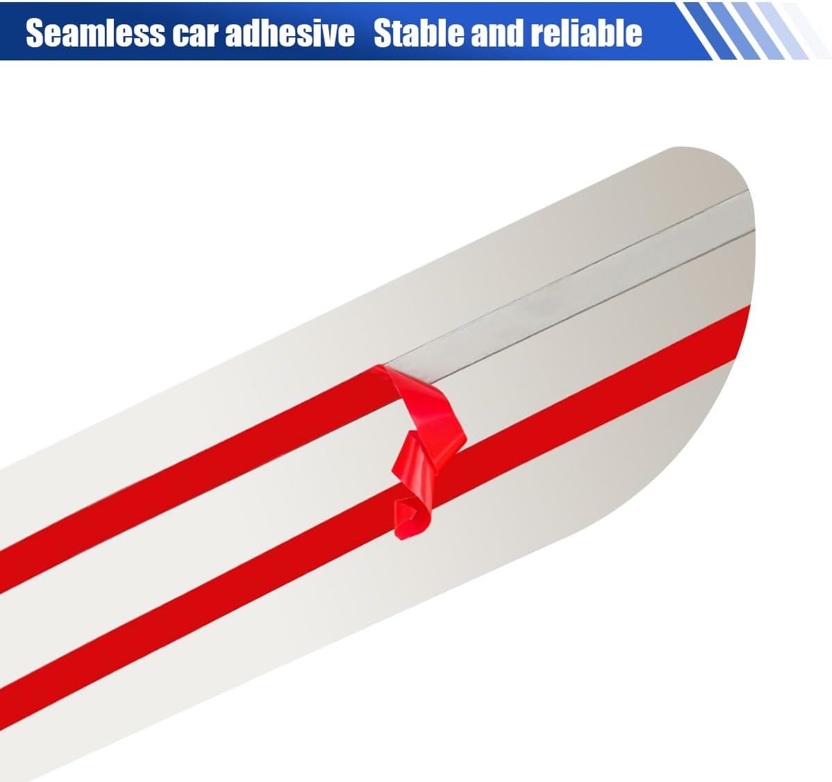 Craedli 4PCS Car Door Sill Protector Sticker, Stainless Steel Auto Door Edge Guard, Anti-Scratch Door Sill Threshold Protection Strip, Universal Car Interior Decoration for Sedan SUV (Black-Mirrored)
