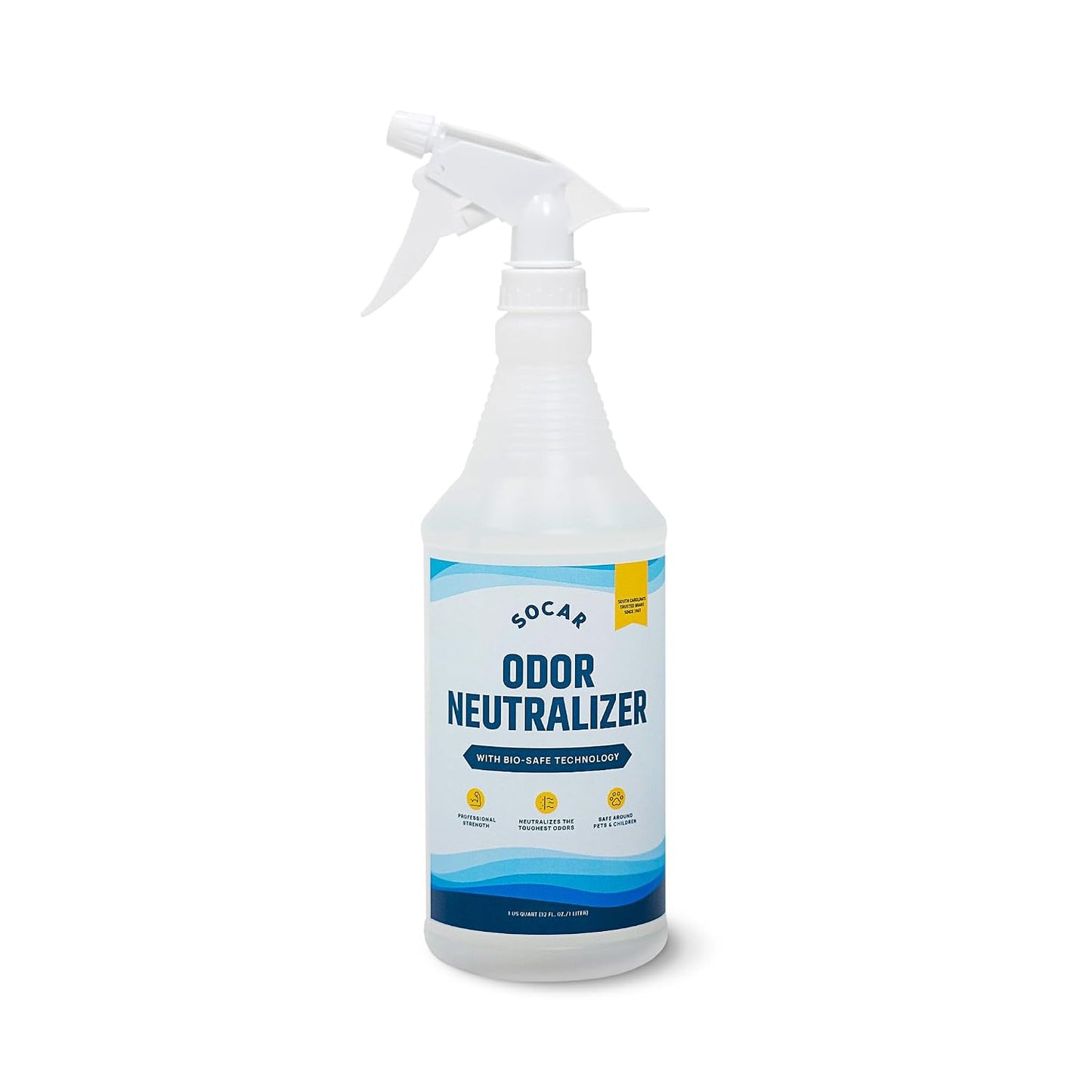 SOCAR CHEMICAL - Odor Neutralizer Eliminates odors for Home, Office, Gym, Car. Eliminates Unwanted Smells from Pets, Cooking, Sports Gear, Urine, Vomit & Unwanted, Strong Odor 32oz Liquid Spray