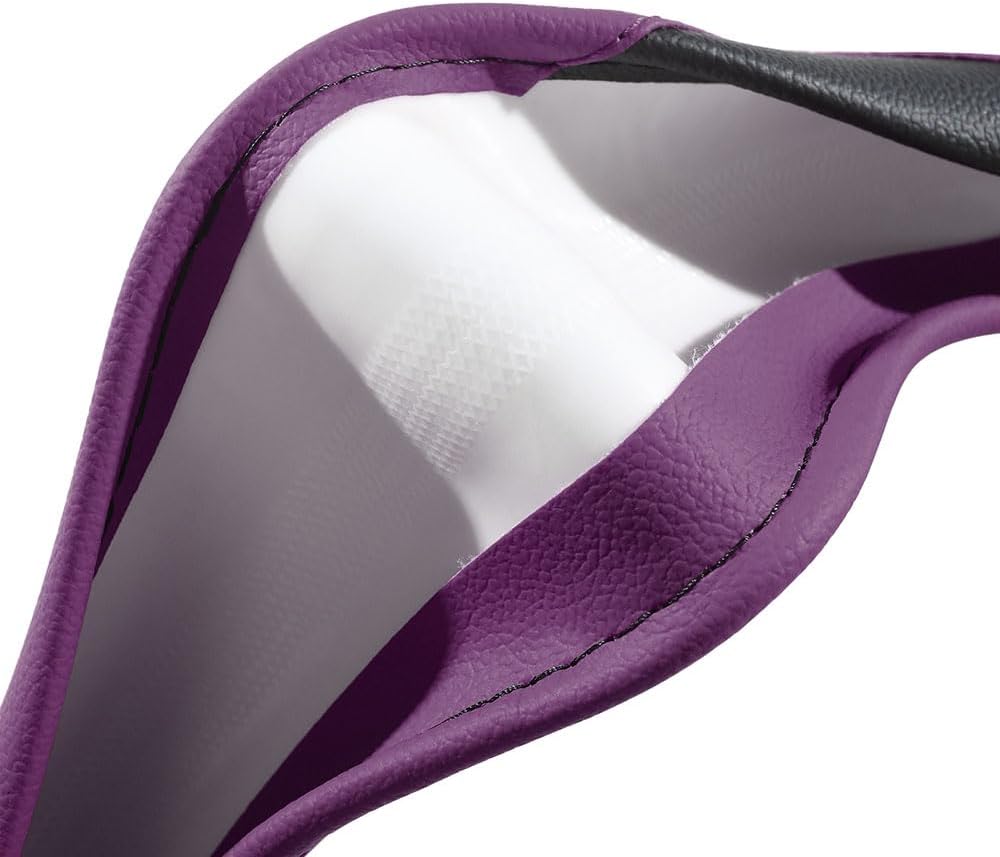 Car Steering Wheel Cover, Microfiber Leather Universal 14.5-15 inch, Purple