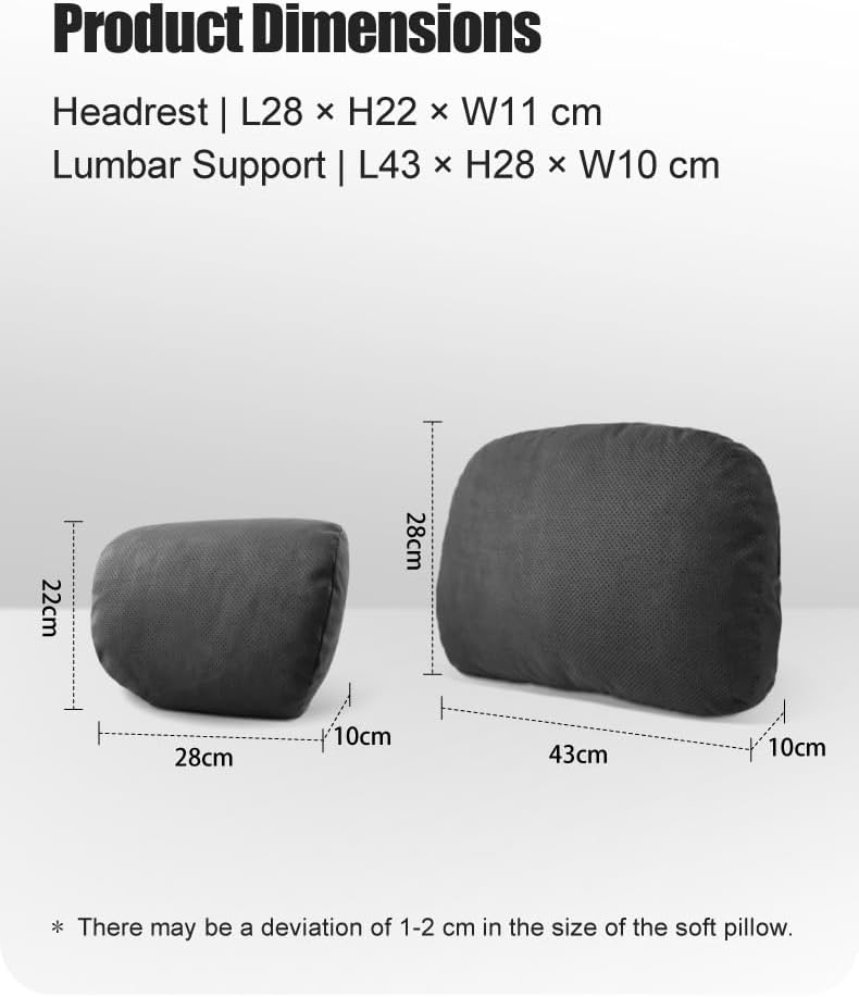 Car Neck Pillow - 100% SUGENRO Sorona Bio-Fiber Headrest, Ergonomic Cervical Support for Neck Pain Relief, Breathable & Skin-Soft, Adjustable Strap for Driving & Travel (Coffee Brown)