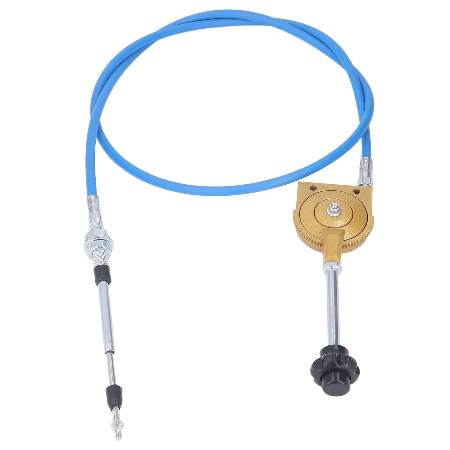 2m Throttle Cable PU Stainless Steel Weather Manual Accelerator Cable for Excavator Mixer, Quick Response PU Sheath Throttle Controller Motor Cable Powersports Levers