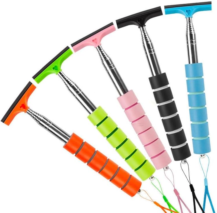 5 PCS Side Mirror Squeegee, Retractable Car Rearview Mirror Wiper