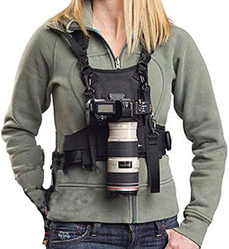 Nicama S-VEST Camera Carrying Chest Harness Vest System with Secure Strap for 1 Camera Canon Nikon Sony Panasonic Olympus Fuji