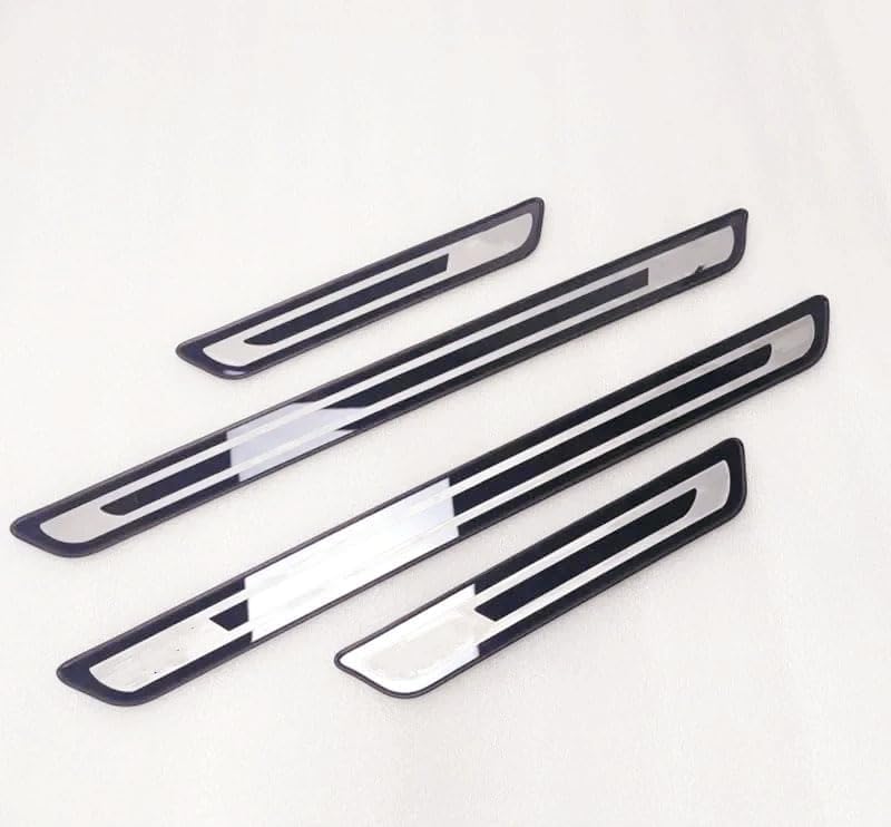 4PCS Door Sill Protector for 2016-2024 2025 Cadillac XT5, Stainless Steel Front and Rear Door Car PedalKick Protection Car Door Sill Scuff Plate Guard Sills,Black