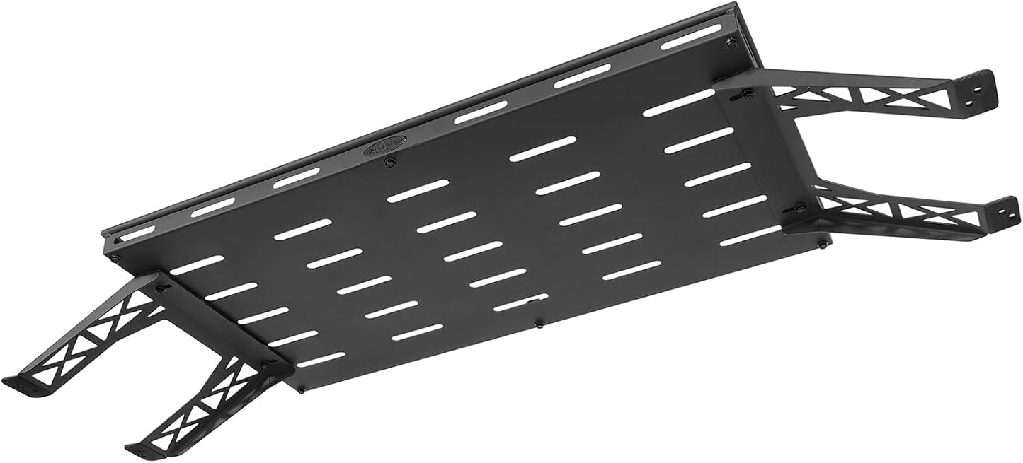 Hooke Road Rear Trunk Cargo Rack Basket Tray for 2007-2026 Jeep Wrangler JK JL 4-Door Hardtops, Sturdy Steel Shelf for Camping Trip Gear