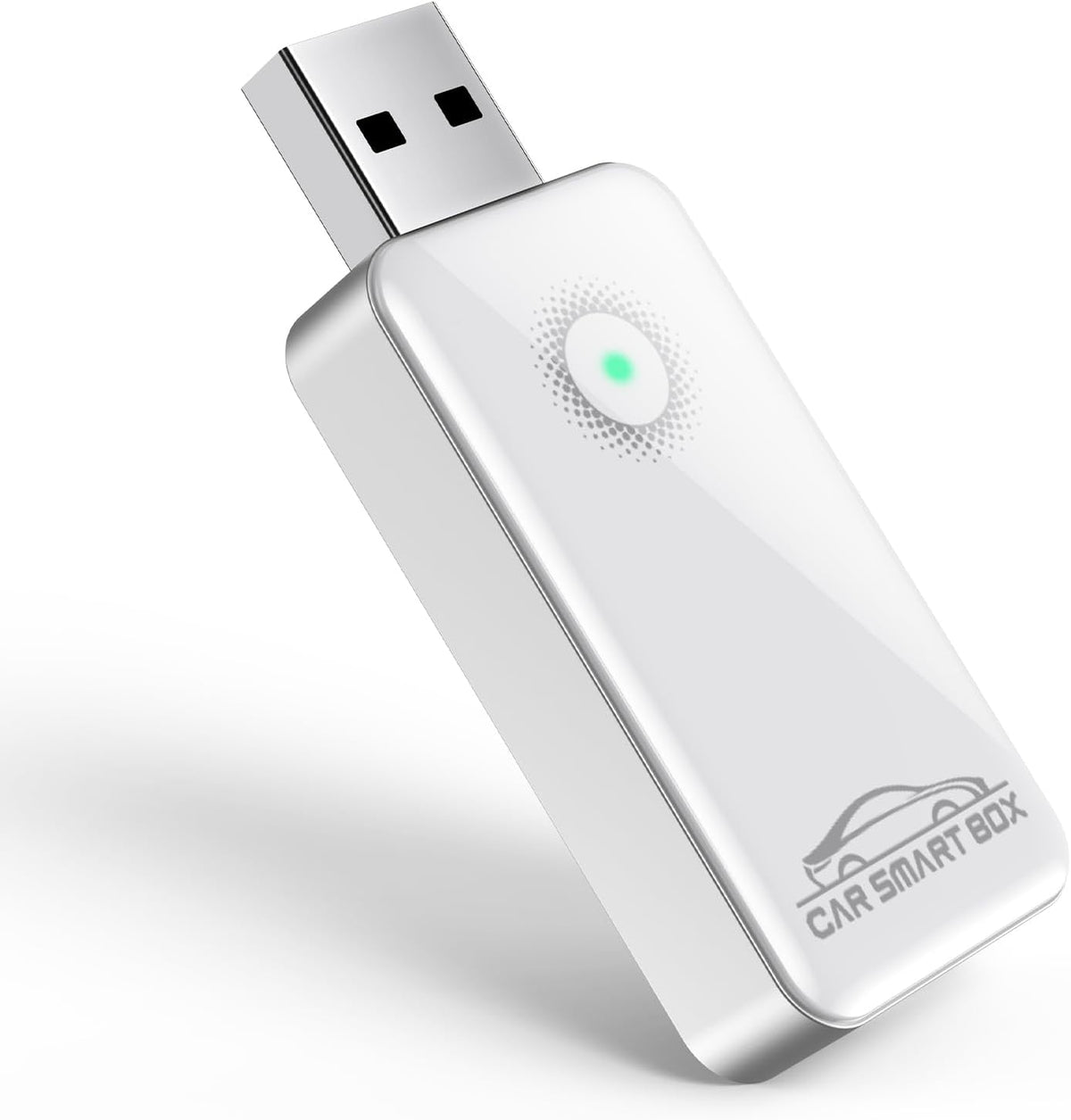 TiMOVO Wireless CarPlay Adapter for iPhone, Automatic Connection, White