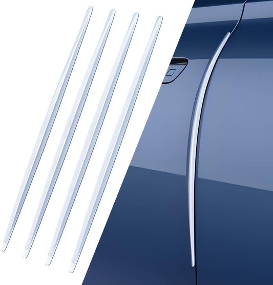 4PCS Long Version Car Door Edge Guards for Honda HRV 2022-2025, Anti-Scratch Car Door Protector Trim Strip Anti-Collision Patch Bumper Guard Strip,Transparent