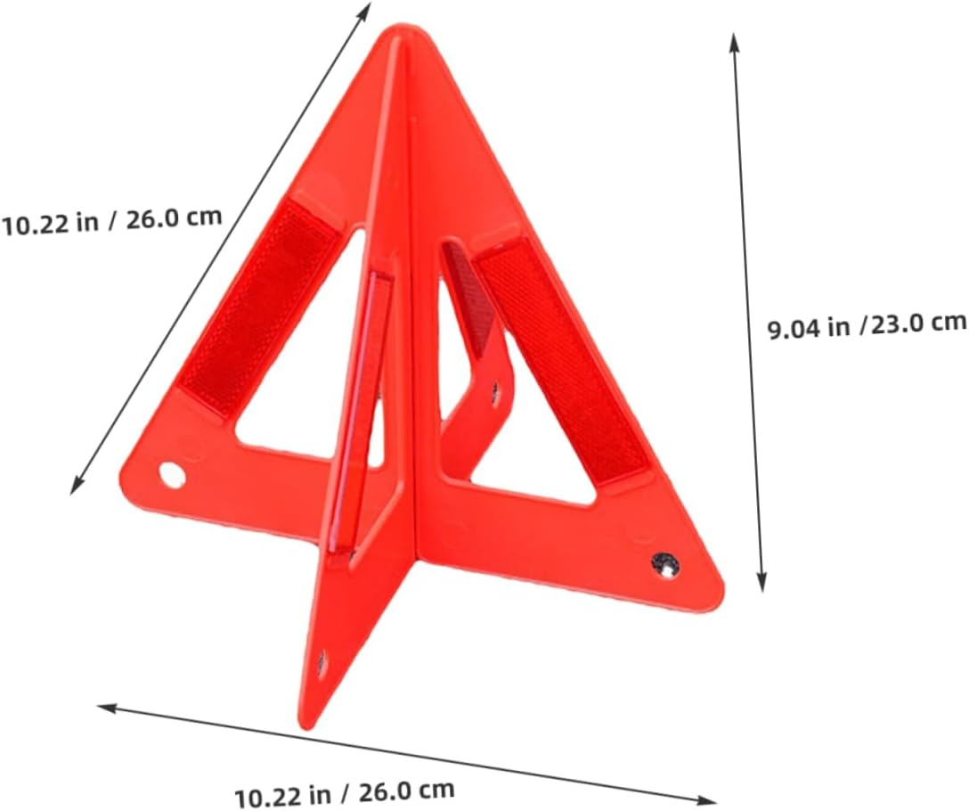Gatuida 3pcs Reflective Emergency Warning Triangles for Roadside Safety Reflective Road Signs for Nighttime Visibility for Car Trunks and Emergency Situations