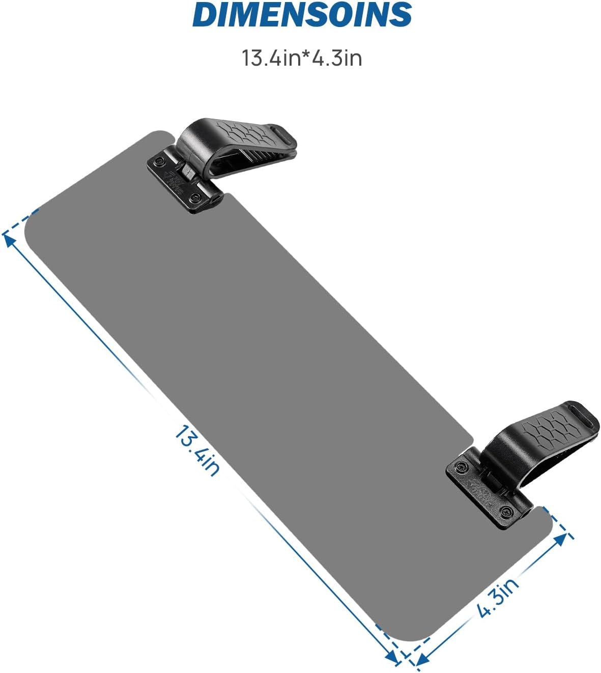 JOYTUTUS Sun Visor Extender for Cars, Polarized Sun Visor Extender Universal Sun Blocker UV400, Adjustable Visor Extension for Car Visor,Double-Clip,Anti Glare Stray Light