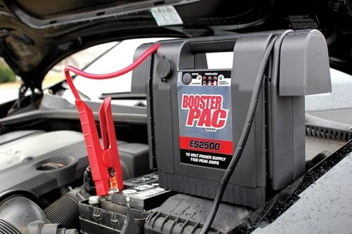 Clore Automotive Booster PAC ES2500 1100 Peak Amp 12V Jump Starter, 900 Amps