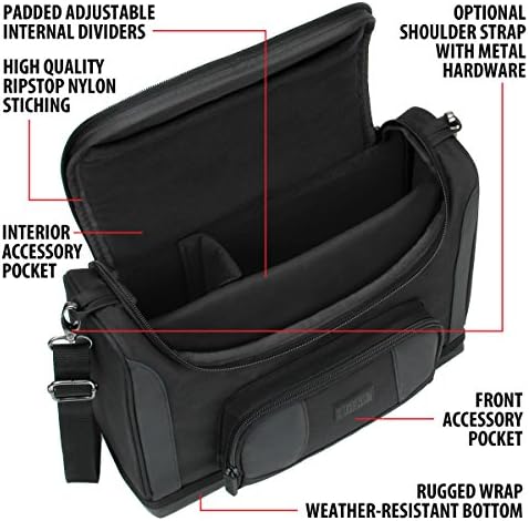 USA GEAR Car Jump Starter Case - Handheld Jump Box Carrying Case with Weather Resistant Exterior, Customizable Interior Fits NOCO Boost GB70, Boost GB150, X GBX45, WOLFBOX 4000a & More Car Starters