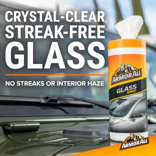Armor All Car Interior Value Pack, 90 Count, Includes Auto Glass Cleaner, Cleaning Wipes and Protectant Wipes