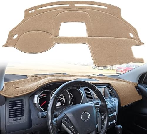 Dash Cover Mat Custom Fit for Nissan Murano (Beige) K307