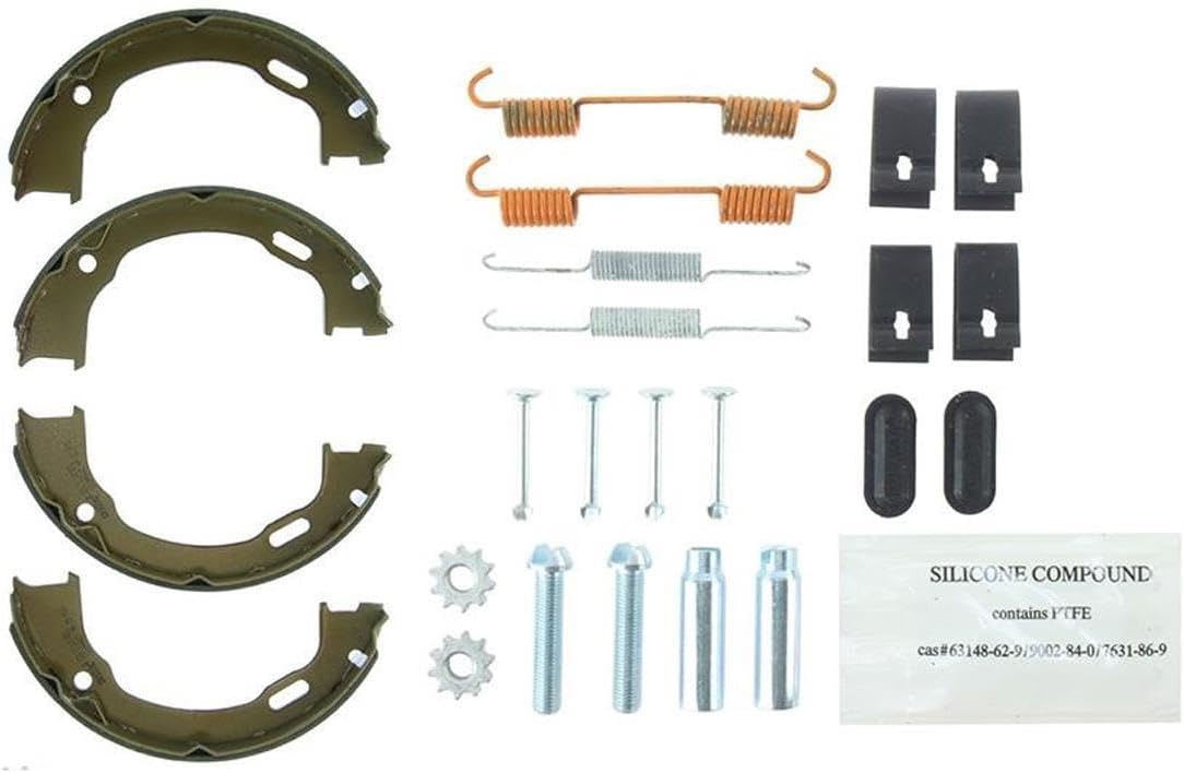 2X Rear Parking Brake Shoes Parking Brake Hardware Kit Emergency Brake Kit