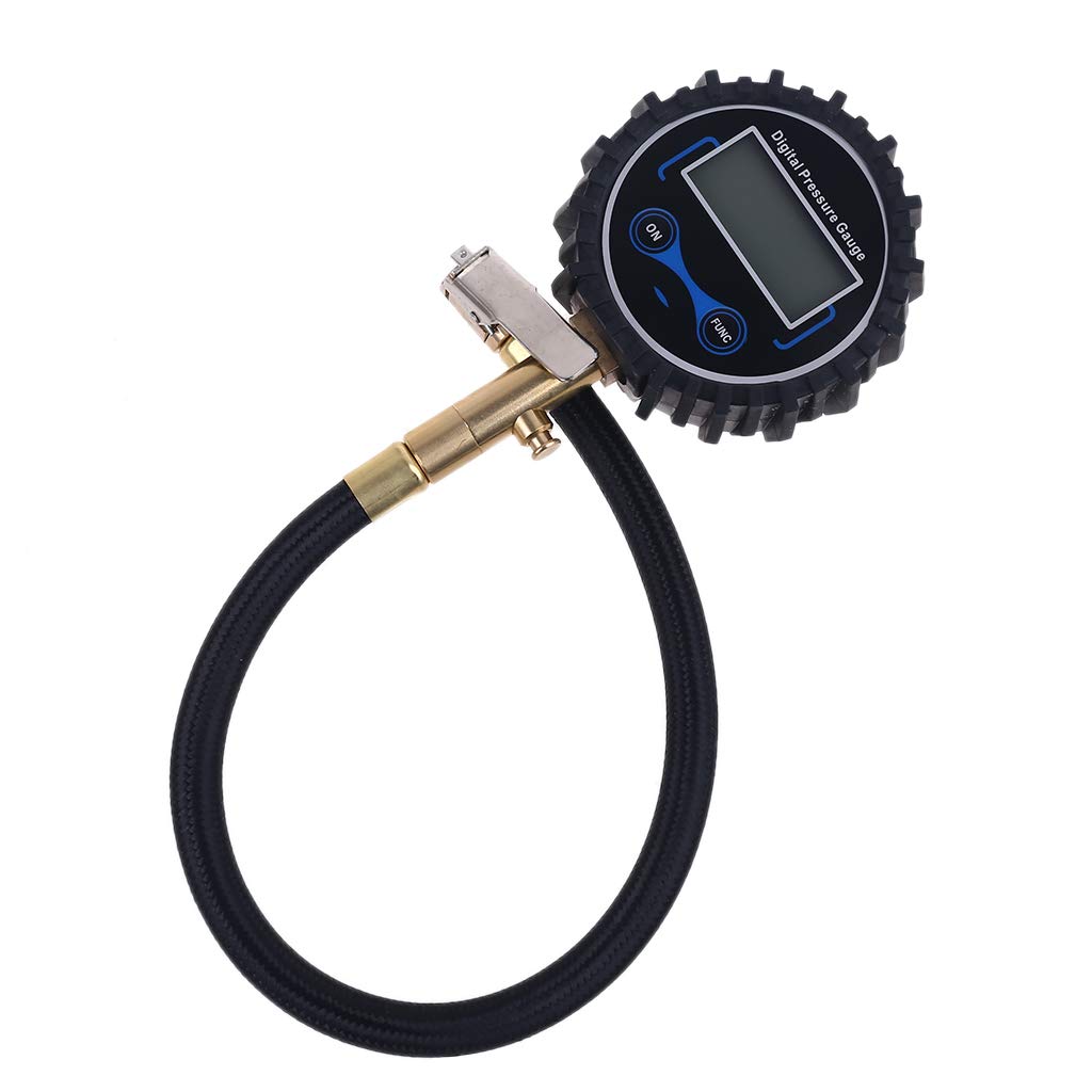 Digital Tire Pressure Gauge with Clip Air Chuck Deflation