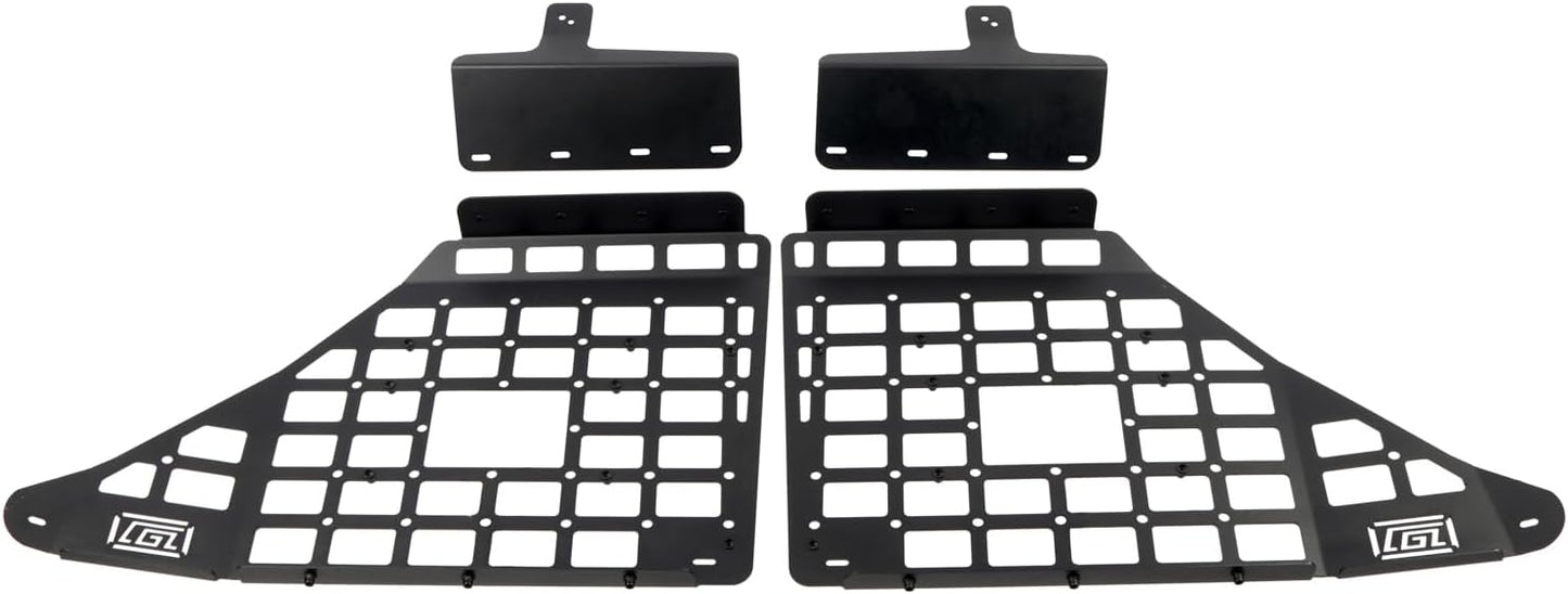 L2R 2010-2024 Toyota 4Runner Side Window Shelf Car Rear Trunk Storage Rack Molle Panel Modular Storage Aluminum Alloy 1 Set