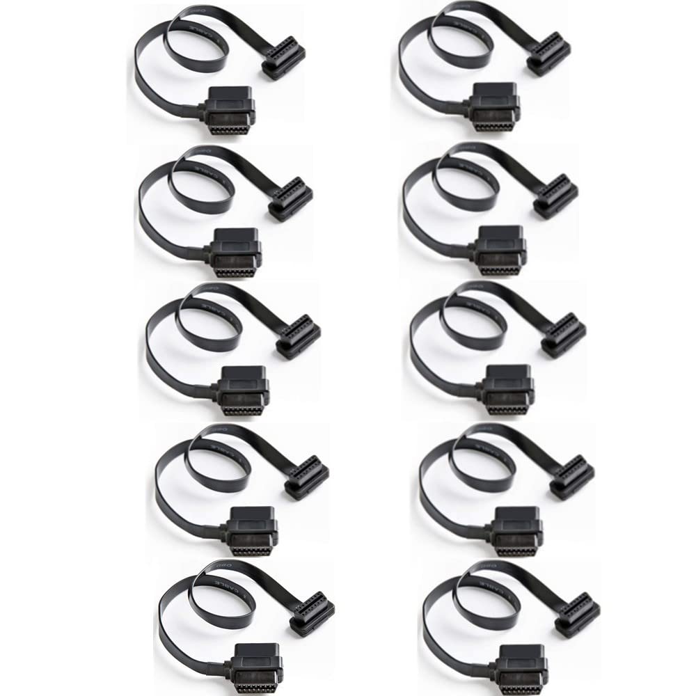 bbfly-A9 OBD2 16Pin Splitter Extension Cable Adapter (2FT/60CM)(10 Pack)