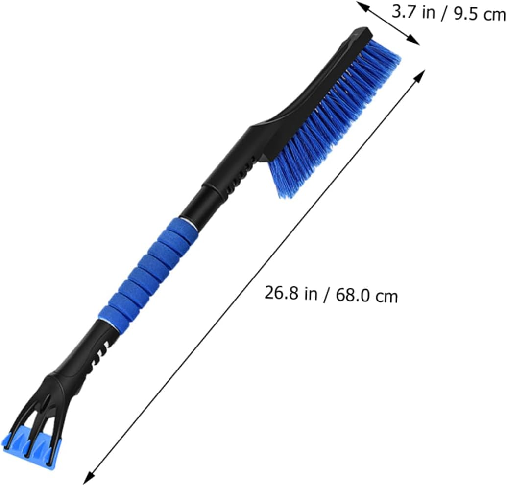 BESPORTBLE Detachable Snow Brush with Ice Scraper Durable Bristles for Efficient Snow Removal Compact Winter Accessory for Cars Suvs