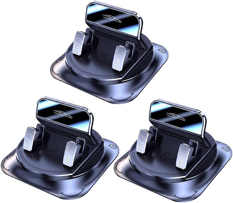 MENDED Car Phone Holder 360 Degree Rotation Dashboard Mount 2026, 3PCS