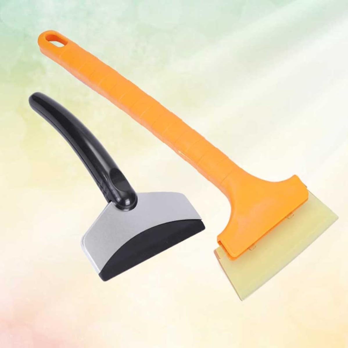 Mipcase Snow Shovel Ice Scraper Brush 2pcs Stainless Steel for Windscreen