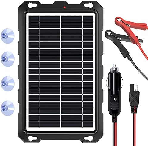 SUNAPEX 12V Solar Battery Charger Trickle Maintainer Kit for Car