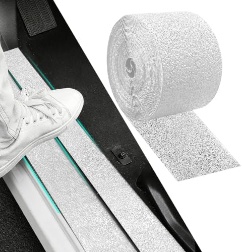 Universal Car Door Edge Guards, Car Door Protector, Waterproof Automotive Vinyl Wrap Film, Anti-Collision Auto Door Sill Protector & Entry Guard Scuff Shield for Most Vehicles Trucks (White)