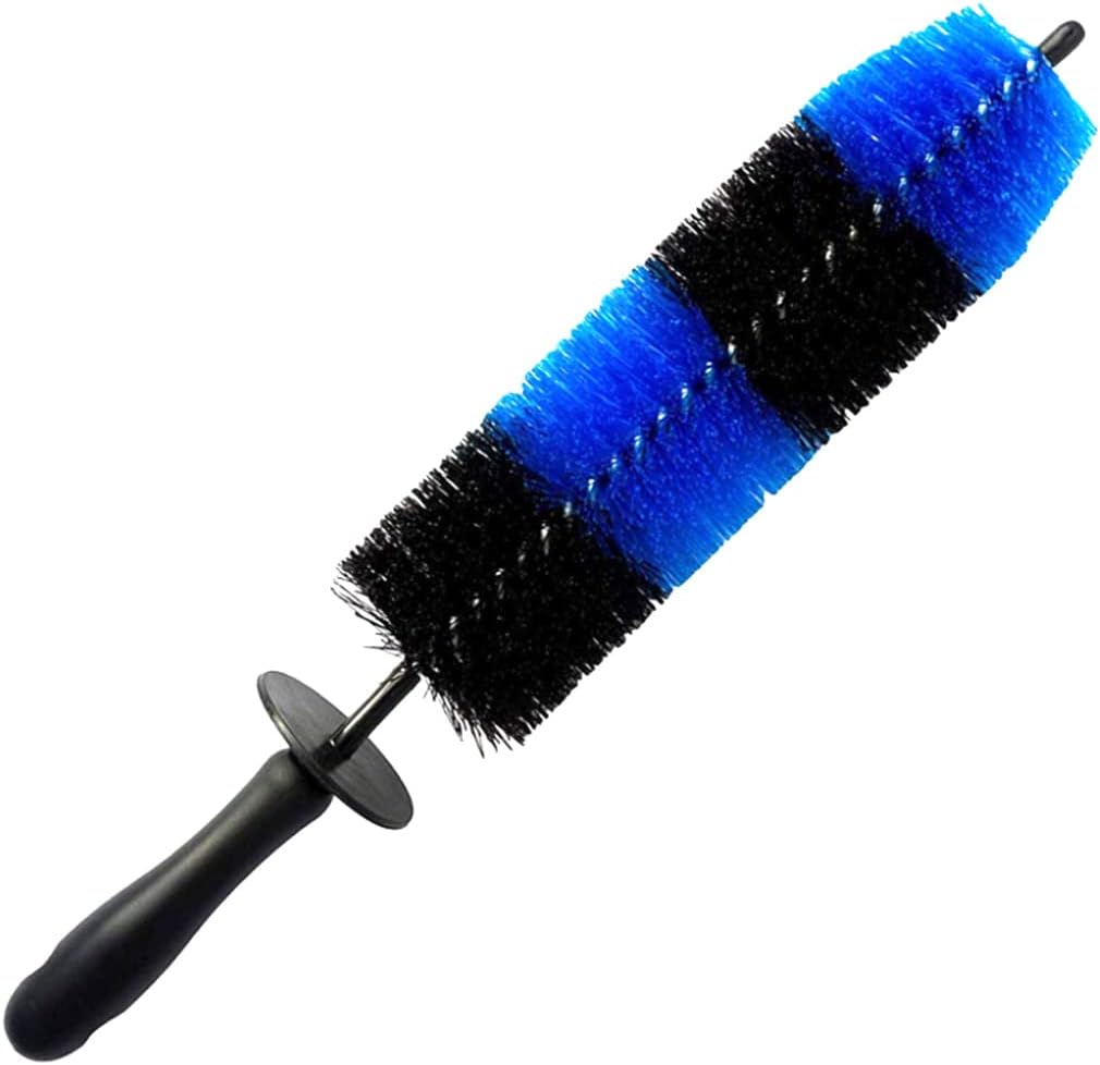 MaximalPower 18’’ Long Wheel Barrel Brush for Car Wheel Rim Detailing Brush - Car Brush Tire Detail Brush Soft Bristle Multipurpose for Exhaust Tips Motorcycles (Red Brush x1)