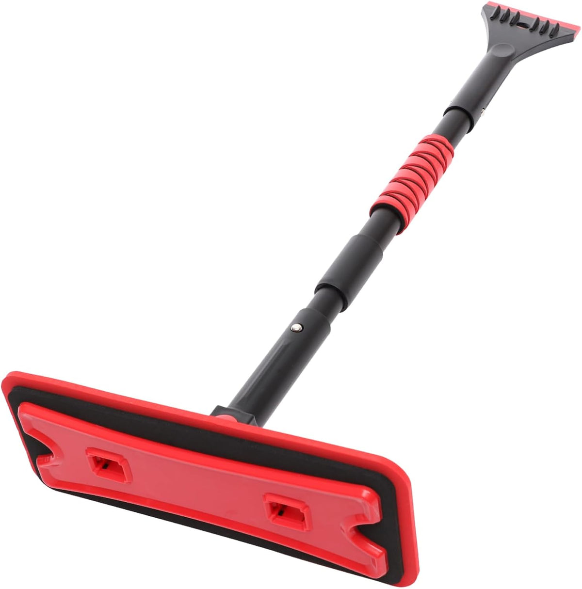 Garneck Detachable Extendable Car Snow Scraper and Brush Lightweight EVA Foam Snow Removal Tool for Windshield Non-Damaging Ice Scraper for Cars SUVs and Trucks