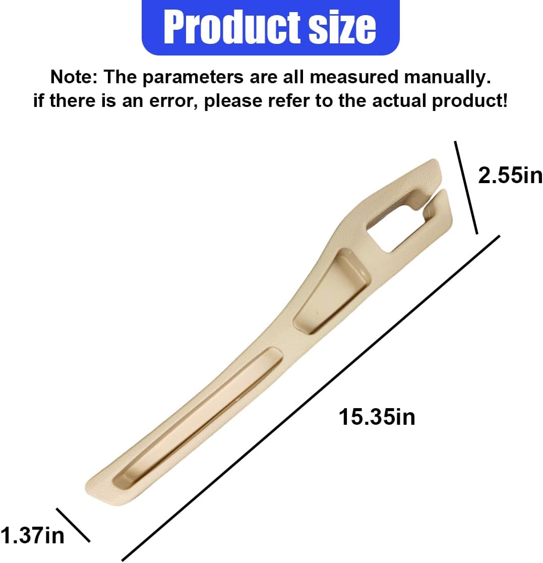 2PCS Car Seat Gap Filler Organizer, Car Center Console Side Plug with Storage Slot Prevent Falling, Multifunctional Vehicle Interior Phone Holder Accessories for Cars, Trucks, SUVs (Beige)