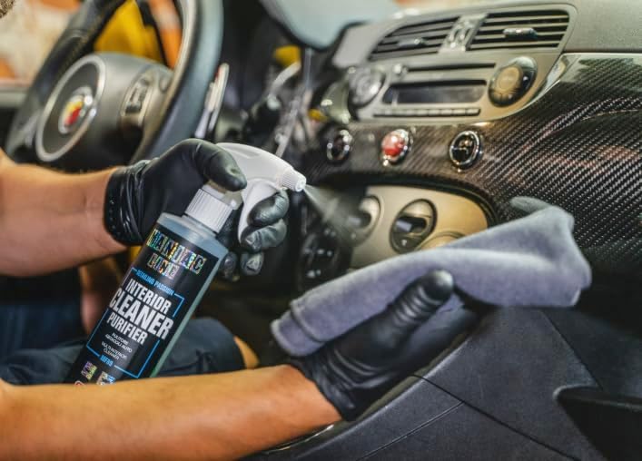 MANIAC LINE MAFRA Interior Cleaner Purifier | Fast Flash OEM Matte Finish | Residue Free Wipe with Streak Control | Safe on Plastics Vinyl and Fabric | Odor Control for Cabins | 500 Milliliters