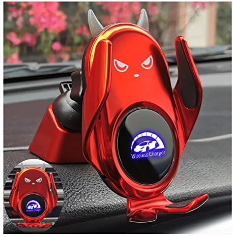 Cute Wireless Car Charger Mount Auto Clamping