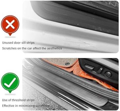 4 PCS Car Door Sill Protector for Subaru Crosstrek 2016-2026