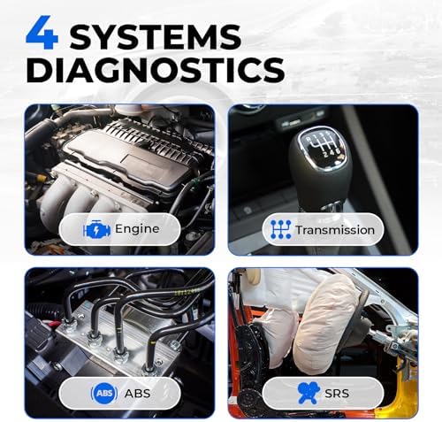 TOPDON AD500 OBD2 Scanner, Oil SAS Throttle TPMS BMS EPB Reset, Engine ABS SRS Transmission, Diagnostic Scan Tool, AutoVIN, Car Check Engine Code Reader with Battery Test, Lifetime Wi-Fi Free Update