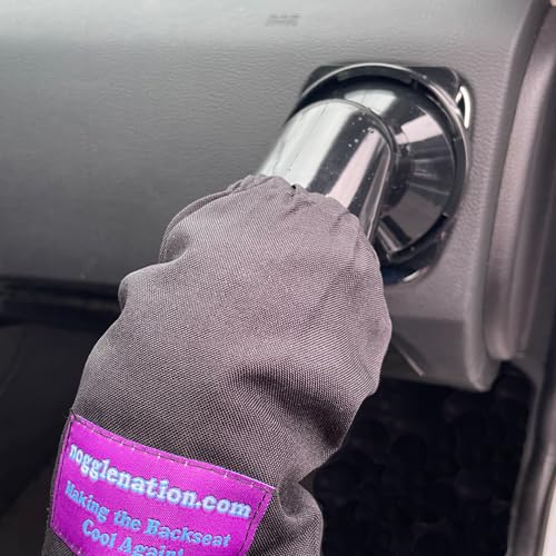 NOGGLE The Kids Personal Air Conditioning System to Keep Them Cool in The Back Seat - 6ft, Black Ice