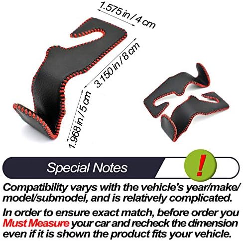 MECHCOS Car Seat Headrest Hooks for Car Back Seat Organizer Hanger Storage Hook Holder for Car SUV Organization Purse Shopping Groceries Bag Handbag, Black &amp; Red, 2 Pack