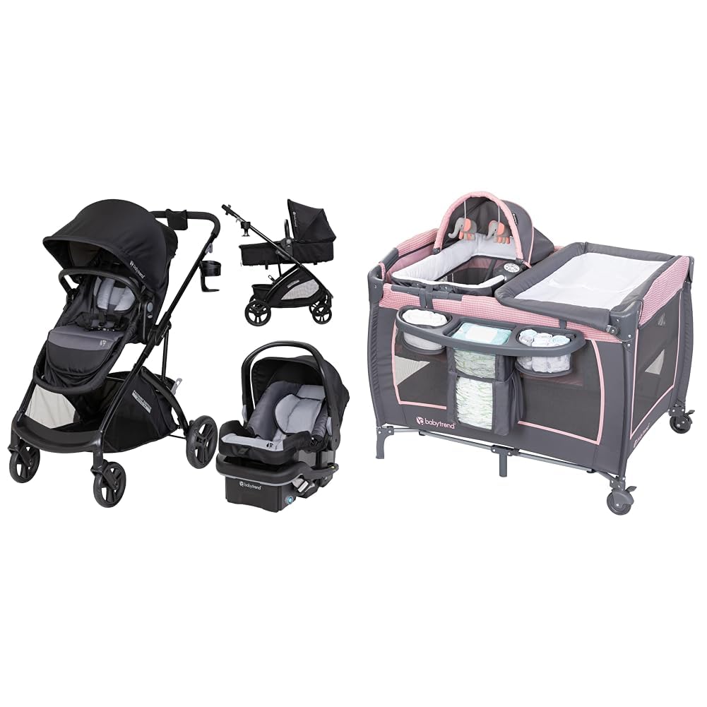 Baby Trend Passport Switch Modular Travel System, Bassinet & Lil Snooze Deluxe III Nursery Center