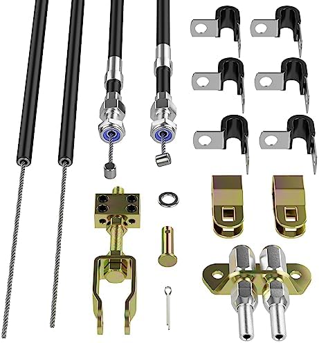 Universal Parking Brake Cable Kits 330-9371，Compatible with Wilwood MC4 and Combination Parking Brake (CPB) Rear Big Brake Kits，Emergency Brake Cable Kit, Rear Extended Parking Brake Cable