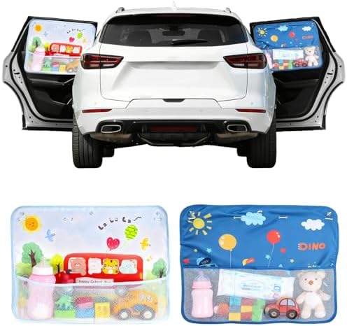 2 Pack Suction Cups Baby Car Back Seat Sun Shade Side Window Cartoon