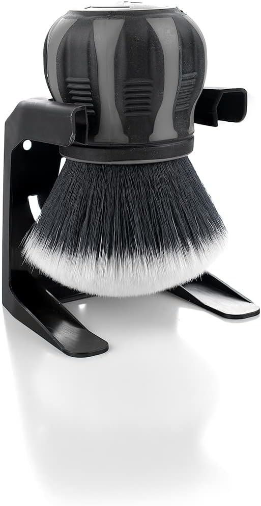 Detail Factory - Curveball XL Synthetic Brush - Ultra Soft Bristles, Comes with Storage Rack, Covers Large Area Inside or Outside Vehicles - Grey