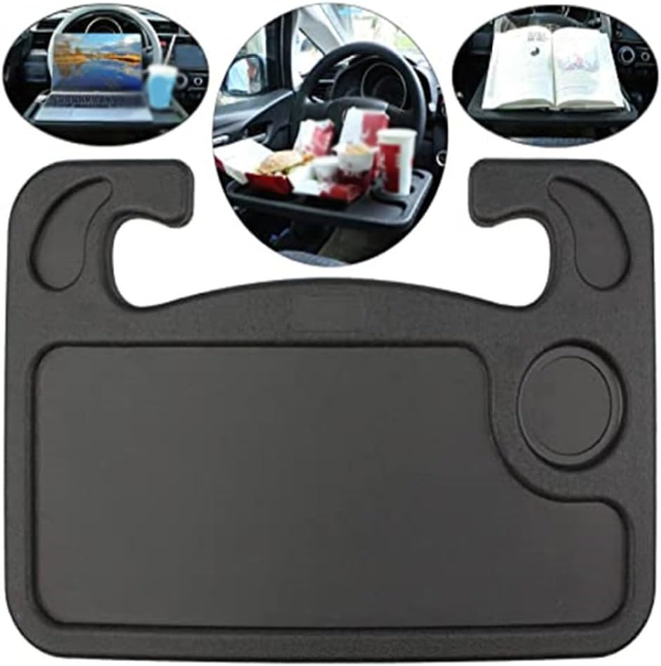 Steering Wheel Table - Portable Car Desk Tray for Dining, Fits Most Vehicles