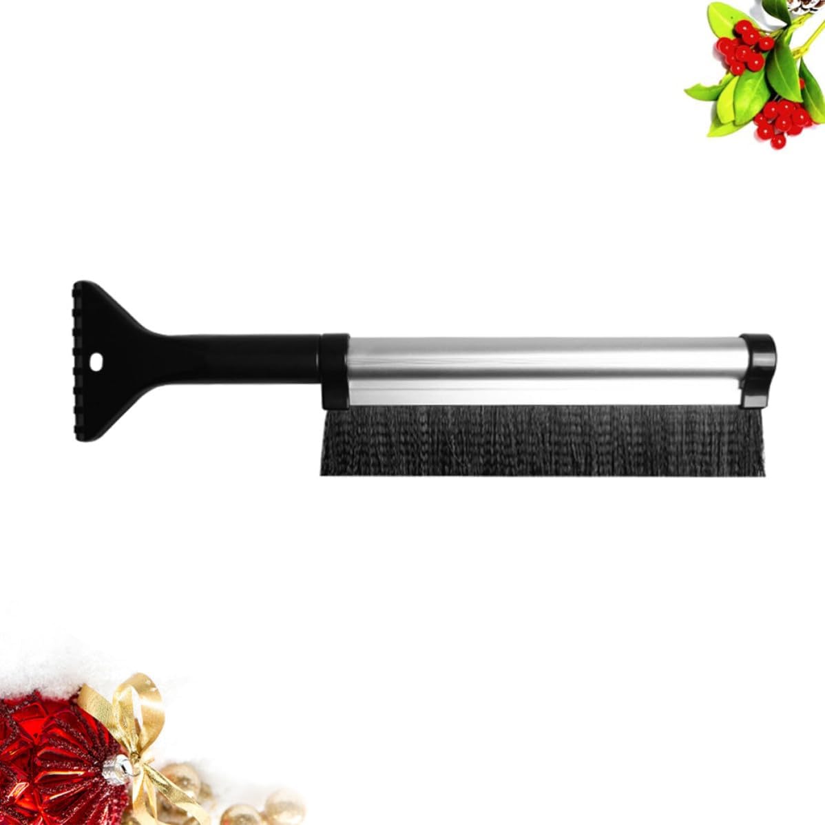 Levemolo Ice Scraper for Car Snow Brush with Retractable Rod Black