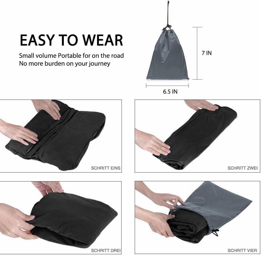 Inflatable Travel Foot Rest Pillow with Hand Pump, 3 Layer Height