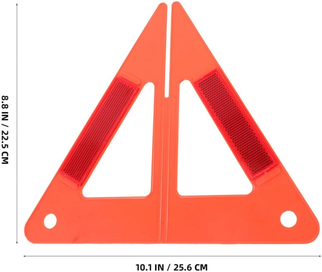 4pcs Emergency Triangle Warning Signs for Roadside Safety