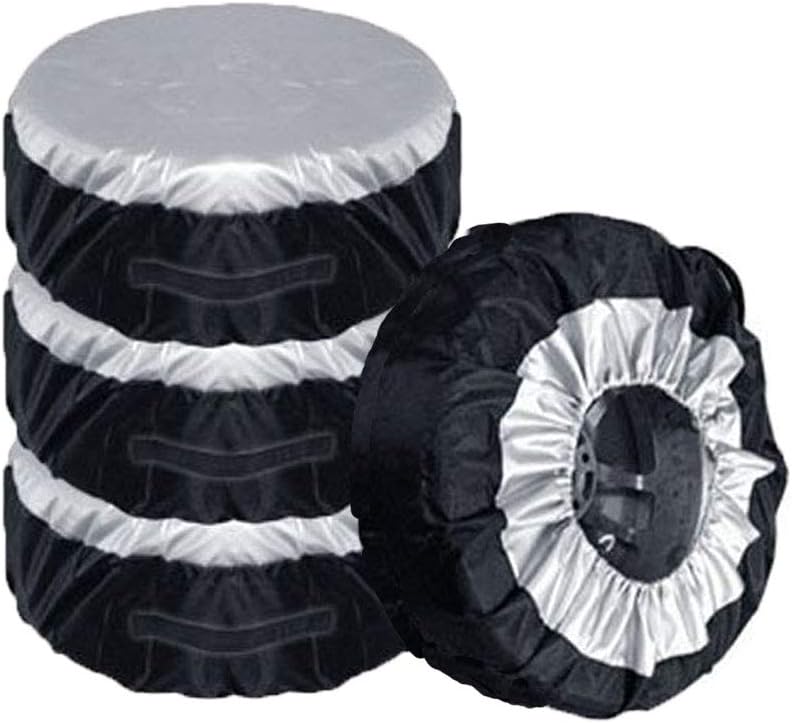 Tire Storage Bags Set of 4,Heavy Duty Tire Tote with Handles,Waterproof Tire Covers for Winter & Summer Storage,Garage Solution for Car SUV Truck Tires, Fit for 29"-35" Tires in Diameter