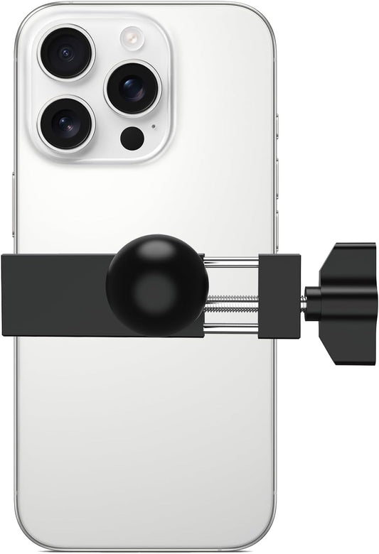 1 Inch Aluminum Phone Holder with 1" Ball Head Adapter Compatible with RAM mounts B Size Double Socket Arm for Car Bike Motorcycle Phone Mount