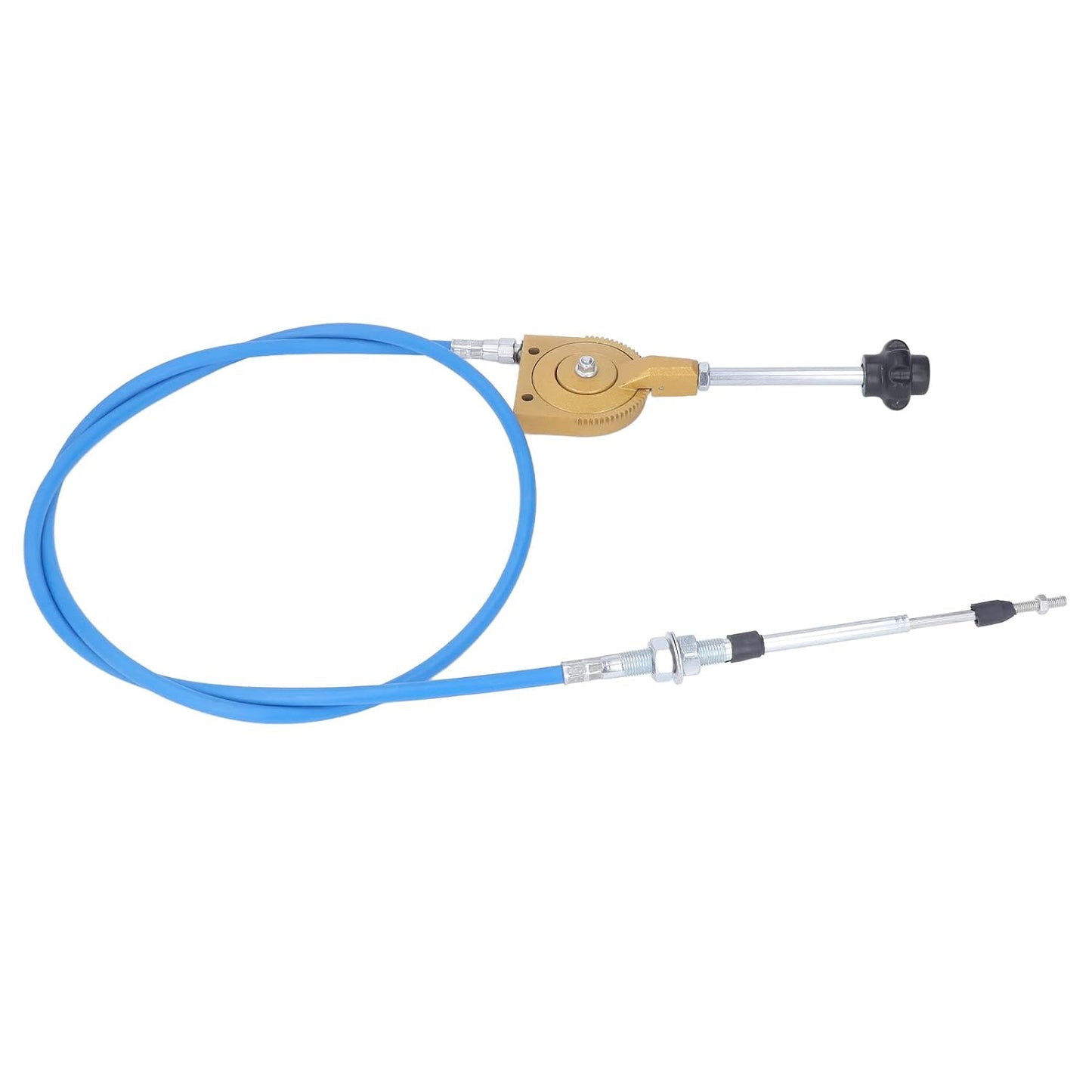 2m Throttle Cable PU Stainless Steel Weather Manual Accelerator Cable for Excavator Mixer, Quick Response PU Sheath Throttle Controller Motor Cable Powersports Levers