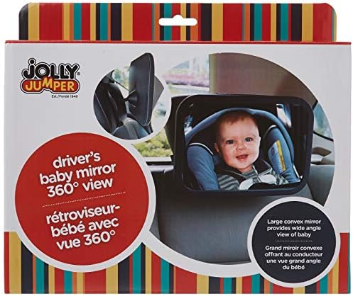 Jolly Jumper Driver's Baby Mirror 360 Degree View (Pack of 2)
