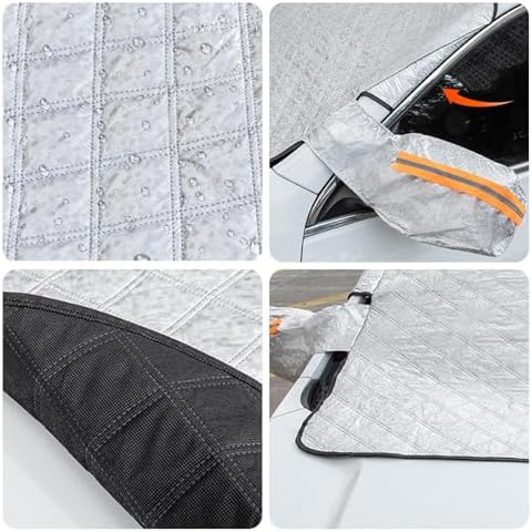 Car Windshield Snow Cover Magnetic Winter Cover for Buick Envista/Chevy Chevrolet Trax 2024 2025, Foldable Anti-Snow Cover with Side Mirror Protector Automotive Exterior Accessories