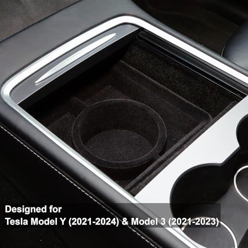 Gen 1 Cup Holder Insert for Tesla Y & 3 Fits 26–32 oz Bottles