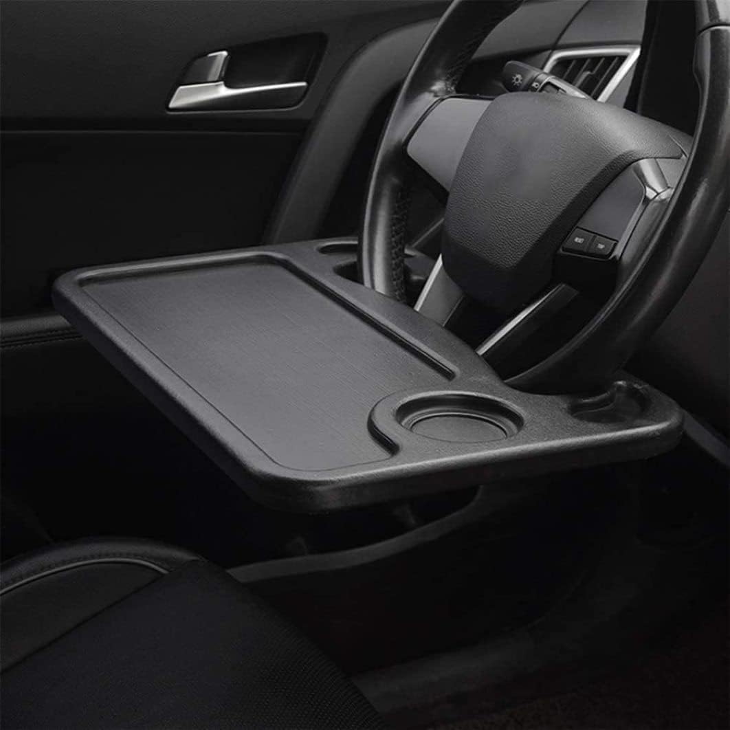 Steering Wheel Table - Portable Car Desk Tray for Dining, Fits Most Vehicles